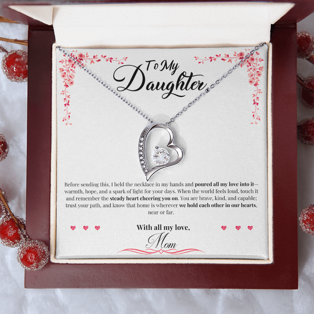 To My Daughter: "All My Love" Forever Love Necklace