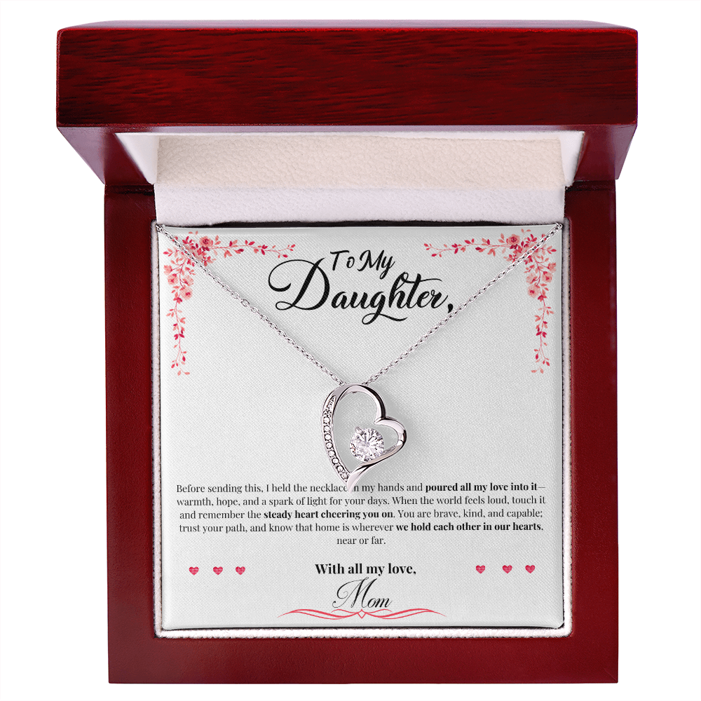 To My Daughter: "All My Love" Forever Love Necklace