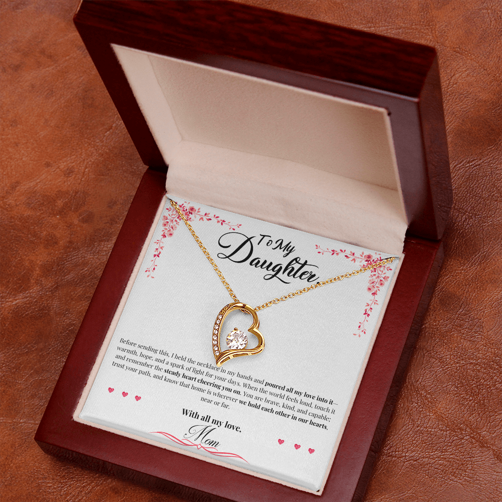 To My Daughter: "All My Love" Forever Love Necklace