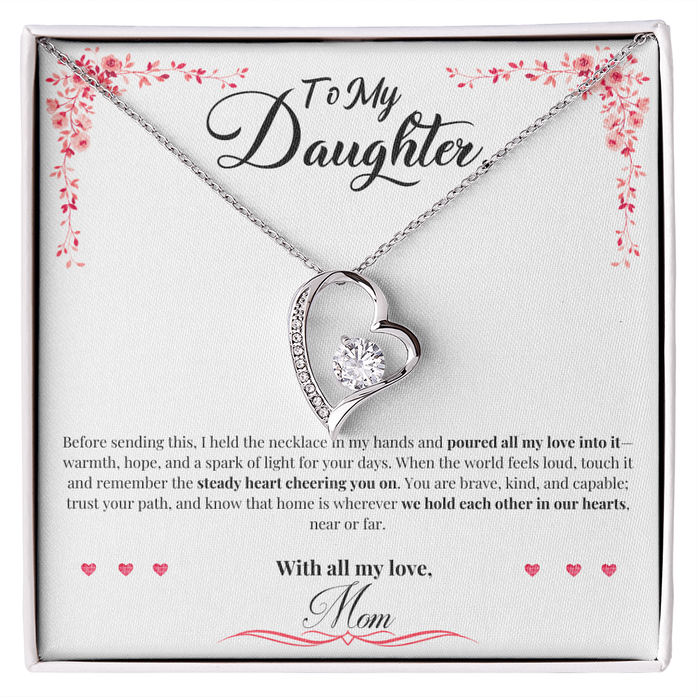 To My Daughter: "All My Love" Forever Love Necklace