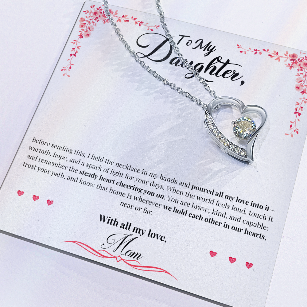 To My Daughter: "All My Love" Forever Love Necklace