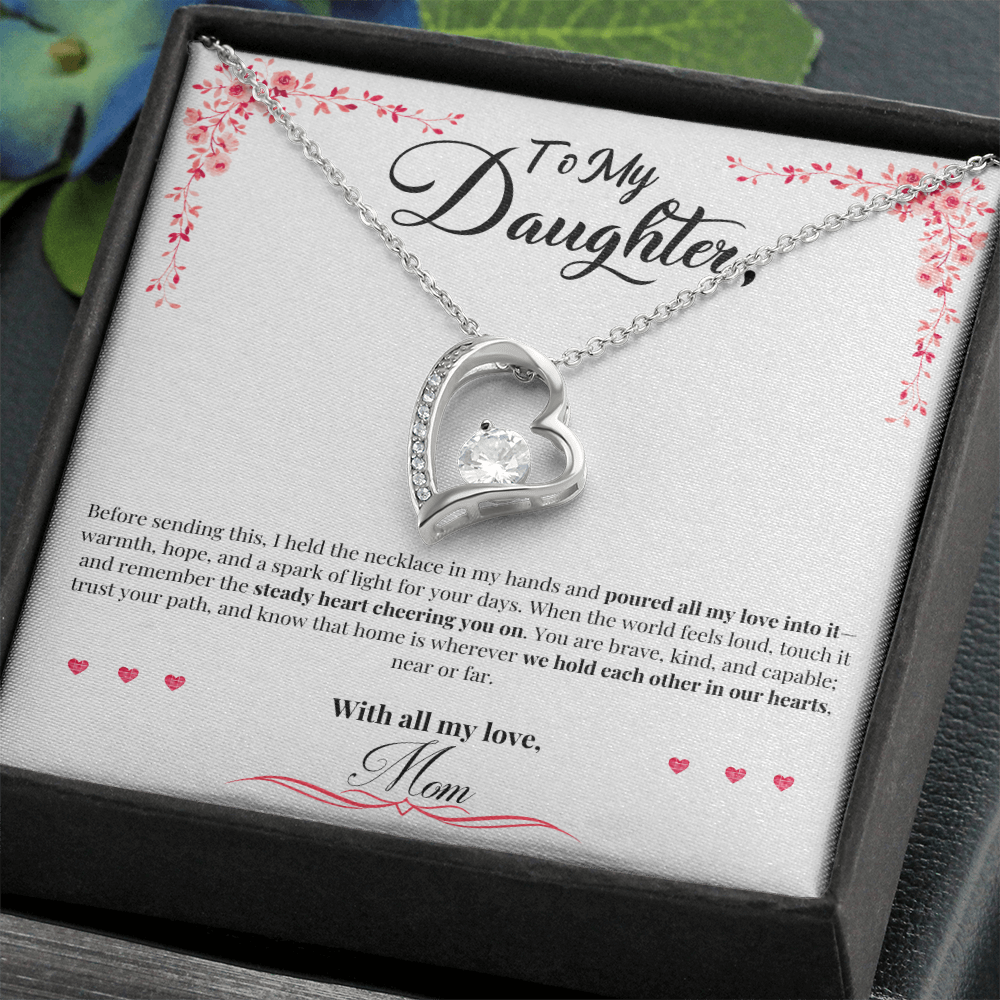 To My Daughter: "All My Love" Forever Love Necklace