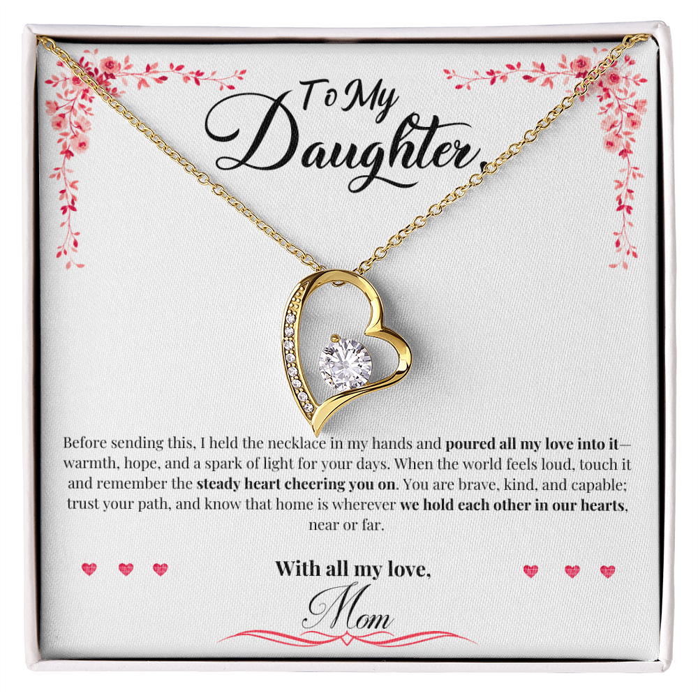 To My Daughter: "All My Love" Forever Love Necklace